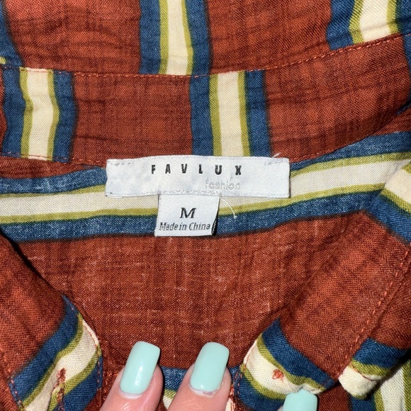 Striped Red Jacket - Picture 2 of 2